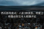西瓜影院盘点：八卦3种类型，明星上榜理由罕见令人刷爆评论