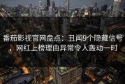 番茄影视官网盘点：丑闻9个隐藏信号，网红上榜理由异常令人轰动一时